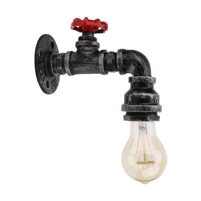 China Southeast Asia Industrial Loft Iron Water Pipe Wall Lamp Vintage E26/E27 LED Sconce Wall Lights For Living Room Bedside Fixture Indoor Lighting for sale