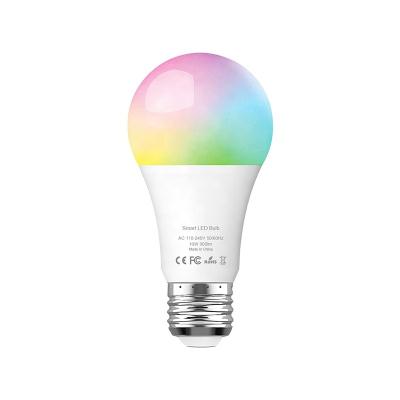 China Smart WiFi E27 RGB LED Light Bulb 8w Color Changing Hotel Light Bulb 8w Dimmable Alexa Compatible Tuya Smart Life APP Google for sale