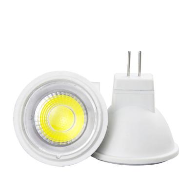 China Hotel MR11 LED Lamp AC/DC 12V 220V COB Bulb Dimmable LED Spot Light 3W Lampara Warm/Nature/Cool White Spotlight Bombillas for sale