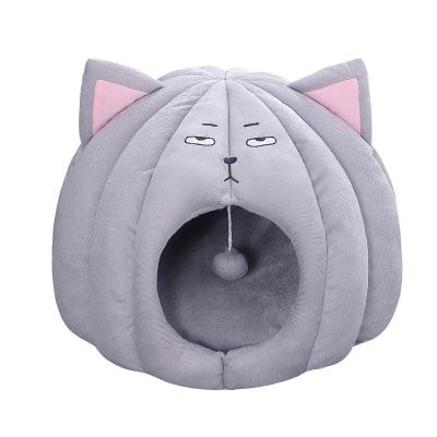 China Small Dog Mat Supplies Cute Nest Bed Viable Cat Bed Warm Pet House Kitten Cave Cushion Comfort Puppy for sale