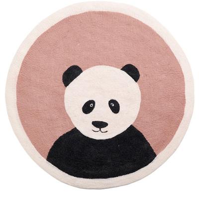 China Washable Baby Round Animal Play Mat Newborn Infant Panda Crawling Kids Room Decor Carpet Blanket Nordic Blanket Protector for sale