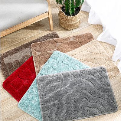 China Vintage Microfiber Bath Blanket Ultra Absorbent Durable Non Slip Strip Backing Floor Mat Soft Hotel Bathroom Door Quick Dry Multiple Mat for sale