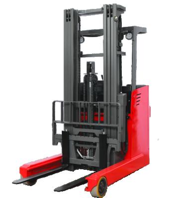 China Hotels Standing Operation Reach Truck 1ton 1.5ton 2 Ton 2.5ton 3ton Battery Electric Forklift Reach Truck for sale