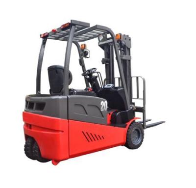 China Hotels Canada Hot Sale 2000kg 4.5m Small 3 Wheel Electric Forklift Truck With Solid Rubber Tires for sale