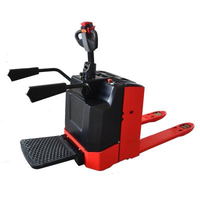 China Hotels electrica 2Ton transpaleta electric pallet truck powered by lithium battery for sale