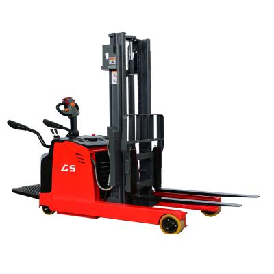 China Hotels 1.5ton Reach Electric Stacker With Adjustable Forged Forks 1070mm 1150mm for sale