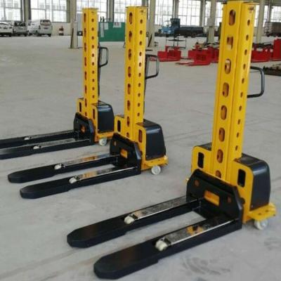 China China Manufacture 500KG Small Self Portable Hotels Semi Electric Portable Loading Vans Lightweight Battery Stacker Forklift for sale