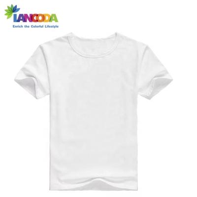 China Breathable Mens Adult Cotton Feel Sublimation White Polyester T-shirt Tees for sale