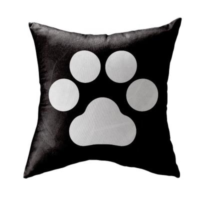 China Lancoda Non-Toxic 6 7 8 Blank 9 Panel Paw Print Sublimation Pillow Cover Case for sale