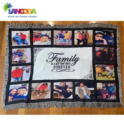 China Lancoda 50x60 Viable Inch 125x150cm Customized Printable 15 Panel Sublimation Baby Blanket for sale