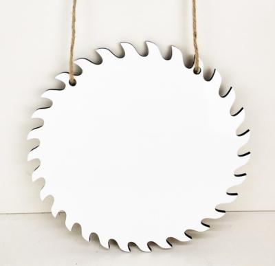 China 10 Inch Circular Saw Blade Sublimation Sublimation MDF The Log Hanger Door Decoration for sale