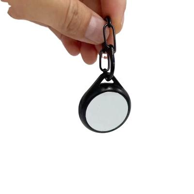 China 2d display sublimation photo personalized blank plastic case for airtags tracker keychain with metal insert for sale