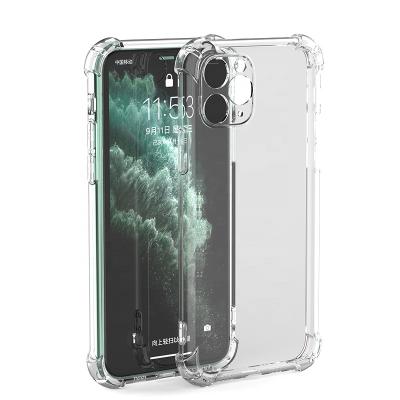 China Design Your Own Photo Four Corners Soft Clear Phone Case Mobile TPU Cover Protection For iPhone 7 8 11 12 13 for sale