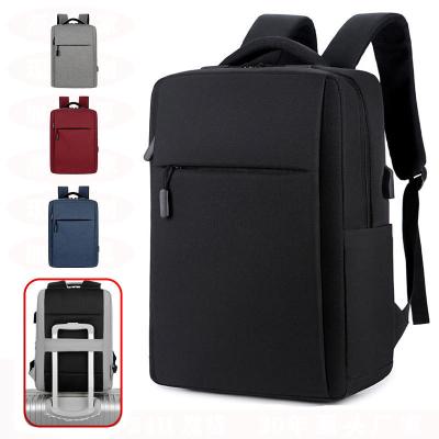 China Wholesale Custom LOGO Waterproof Oxford School Bag Unisex Travel Business Computer Laptop Backpack Bag With USB Charging for sale