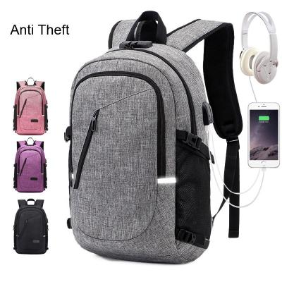 China Anti Theft Short Trip Laptop Backpack Large Capacity Waterproof With USB Charging for sale