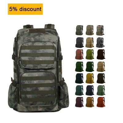 China OEM Waterproof Tactical Outdoor Backpack , Unisex Camping Mountaineering Backpack for sale