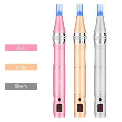 China Anti-puffiness led face light beauty therapy derma needle cartridge hydration microneedling pen dermapen for sale