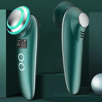 China Multifunctional Anti-Puffiness Moisture RF EMS Red Light Facial Beauty Cleansing Instrument for sale