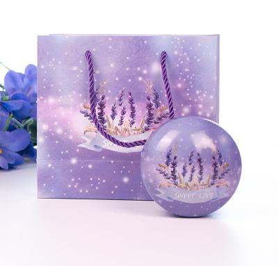 China Recyclable European Romantic Lavender Purple Wedding Candy Paper Gift Bag for sale