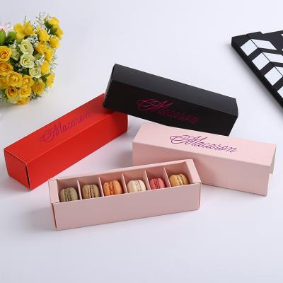 China Recyclable Folding Cookie Packaging Box Macaron Packaging Paper Box for sale