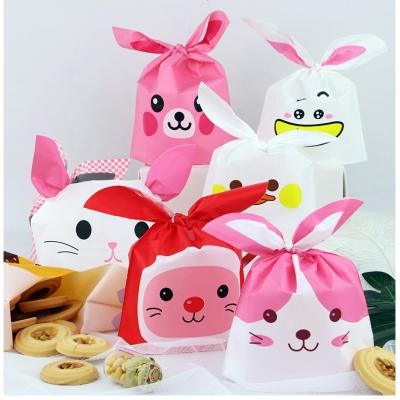 China Wholesale Moisture-Proof Mini Easter Bunny Rabbit Ear Cookie Candy Packaging Treat Bags For Wedding Decoration for sale