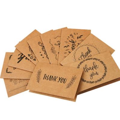 China Custom USA 100 Paper Retro Tote Thank You Cards Plus Envelopes Set With Blank Inside Lettering for sale