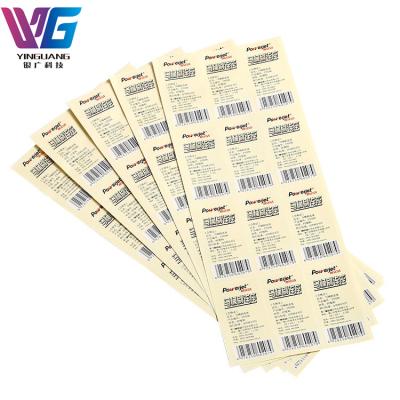 China TRANSPARENT WATERPROOF RECTANGLE PVC PET VINYL STICKER ANTISTATIC LABEL waterproof for sale