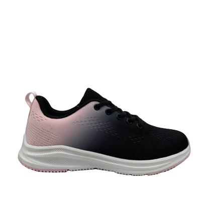 China Cushioning Women's Gradient Ramp Sports Shoes Ladies Sneakers Breathable Running Shoes for Students Stroll Fitness Walking Shoe Soft Outsole for sale