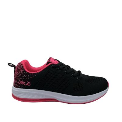 China Cushioning Women Black Fitness Shoes Zapatillas Comfortable Sporty Walking Womens Slip On Anti Slip Fashionable Outsole Shoes for sale