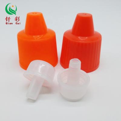 China Non Spill Screw Cap Cap 28-410 Guangdong High Quality Plastic PP Plastic Bottle Caps Double Layer Caps Remover Caps Qiancai Manufacture for sale