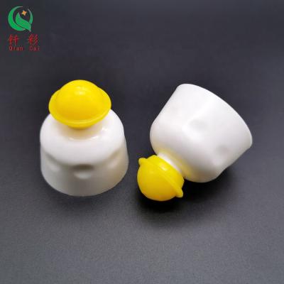 China Non Spill Lid Custom Plastic Liquid Detergent Push-Pull Caps 28 410 For Dish Soap Bottle for sale