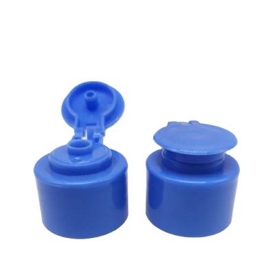 China Non spill top cap 20/410 mini hot sale doctorial shape flip top cap for 50ml PET HDPE bottles cover for sale