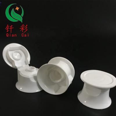 China Non Spill Wholesale Plastic White Toothpaste Tube Cap Flip Top Cap for sale