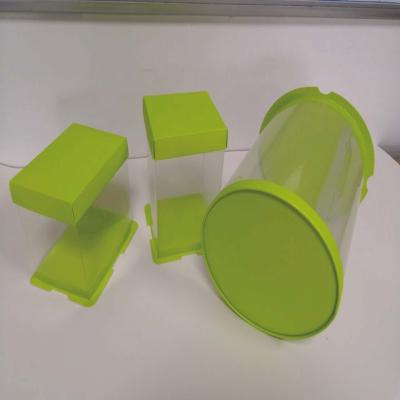 China Wholesale Disposable Luxury Custom Biodegradable Toy Packaging Clear Paper Cake Printing Light Green Round Boxes Bulk for sale