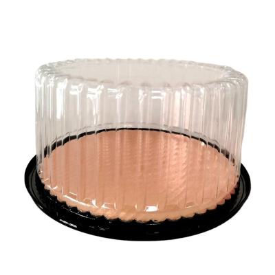 China Round Clear Transparent Plastic Cake Box Recyclable for sale