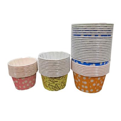 China Birthday Party Cupcake Food Grade Wrap Paper Custom Logo High Quality Biodegradable Baking Cup for sale