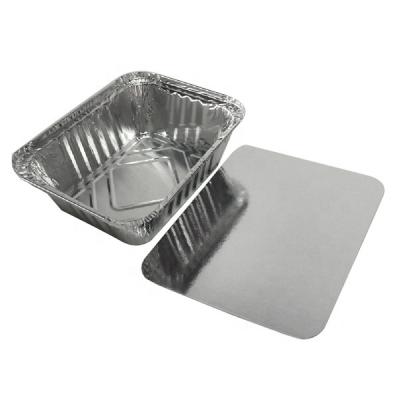 China Rectangle Half Size Pan With Lid Waterproof Aluminum Foil for sale