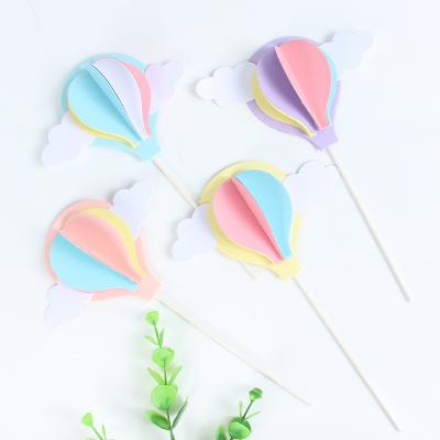 China Hot Topper Wholesale Cheap Hot Topper Festival Decoration Air Balloon Party Cake Birthday Baby Shower Party Supplies Cake Topper for sale