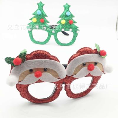 China Lovely Christmas cartoon colorful old man Christmas funny decorations children's glass gifts are decorations for sale