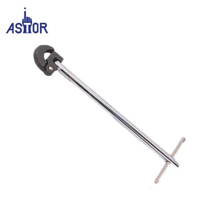 China Carbon Steel Jaw 10 to 32MM Long 240mm Telescopic Basin Wrench Carbon Steel Jaw for sale