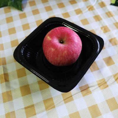 China Wholesale Disposable Black PP Fruit Packaging Disposable Plastic Salad Bowl for sale