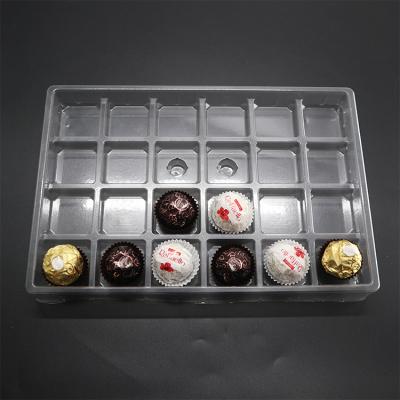 China 100% Custom Clear Plastic Handmade Luxury Blisters Tray Transparent Customized Size Food Grade Materials Chocolate Gift Box Packaging Food Grade PS for sale