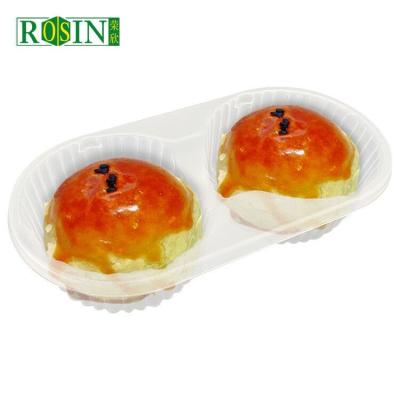 China Plastic Biscuit Tray Food Grade pp 2 Compartment Insert Blister Box Cookie Packing Plastic Cookie Packing Container for sale