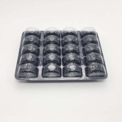 China High Quality Disposable Disposable Cheesecake Containers Plastic Macaron Blister Packing Boxes With Divider for sale