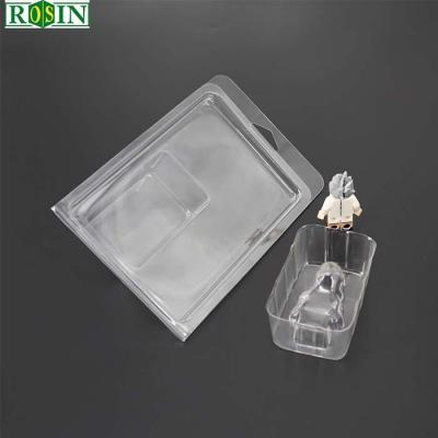 China Custom Disposable Clear Clamshell Plastic Blister Insert Slide Card Foldable Plastic Packaging For Comics for sale