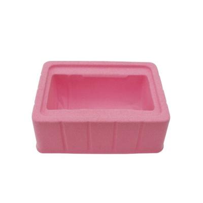 China Eco-friendly Custom High Quality Flocking PS Vacuum Flocking Plastic Blister Cosmetic Tray for sale