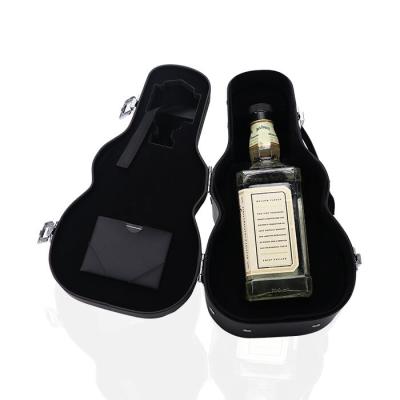 China Disposable Custom Luxury Black PS Flocking Blister Insert Tray Wine Bottle Packaging for sale