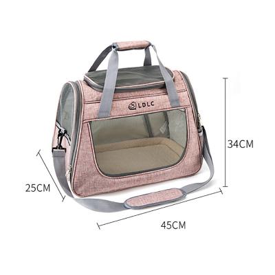 China Cross Stocked - Thoughtful Portable Outdoor Pet Shoulder Bag Travel Backpack Cat Carrier Bag Foldable Body Cats for sale