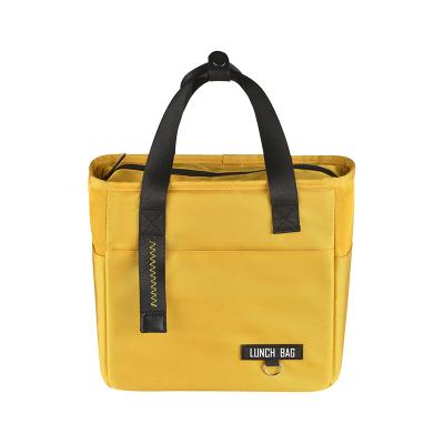 China Waterproof Fashionable Popular Portable Picnic Student Styles PEVA Heat Insulation Foldable Durable Lunch Bag for sale