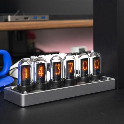 China Light Colorful IPS LED Nixie Tube Clock Display RGB Modern Desk Lamp For Living Room for sale